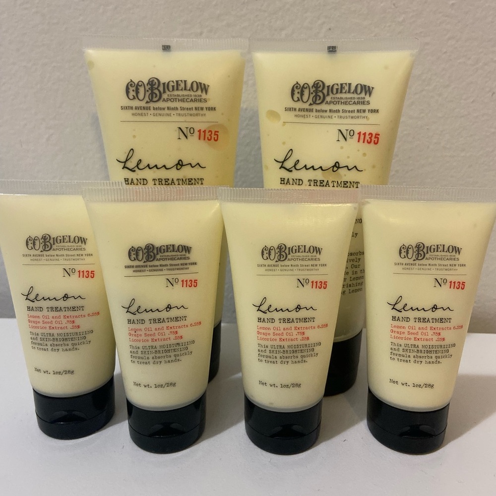 C.O. Bigelow Lemon Hand Treatment, includes 2 bottles of 3oz & 4 bottles of 1 oz